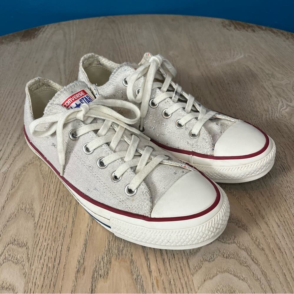 Converse Chuck Taylor All Star Low Sparkle Sneakers Shoes Women’s 8